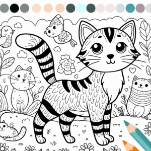 coloring_page_Animals_Cat Cat