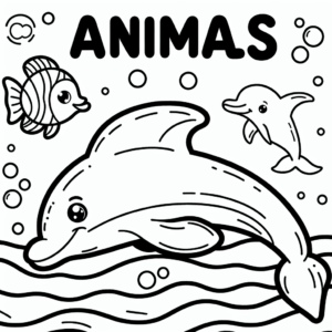coloring_page_Animals_Dolphin Dolphin
