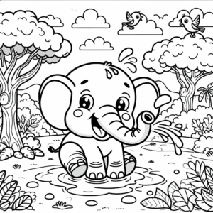 coloring_page_Animals_Elephant Elephant
