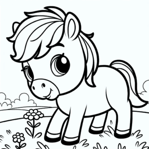 coloring_page_Animals_Horse Horse