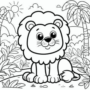 coloring_page_Animals_Lion Lion