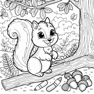 coloring_page_Animals_Squirrel Squirrel