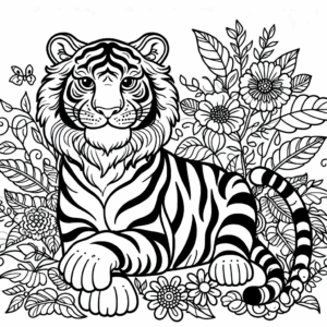 coloring_page_Animals_Tiger Tiger