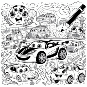 coloring_page_Cars_Hybrid Hybrid