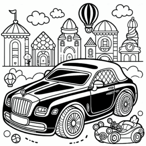 coloring_page_Cars_Luxury Luxury