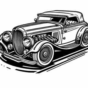 coloring_page_Cars_Roadster Roadster