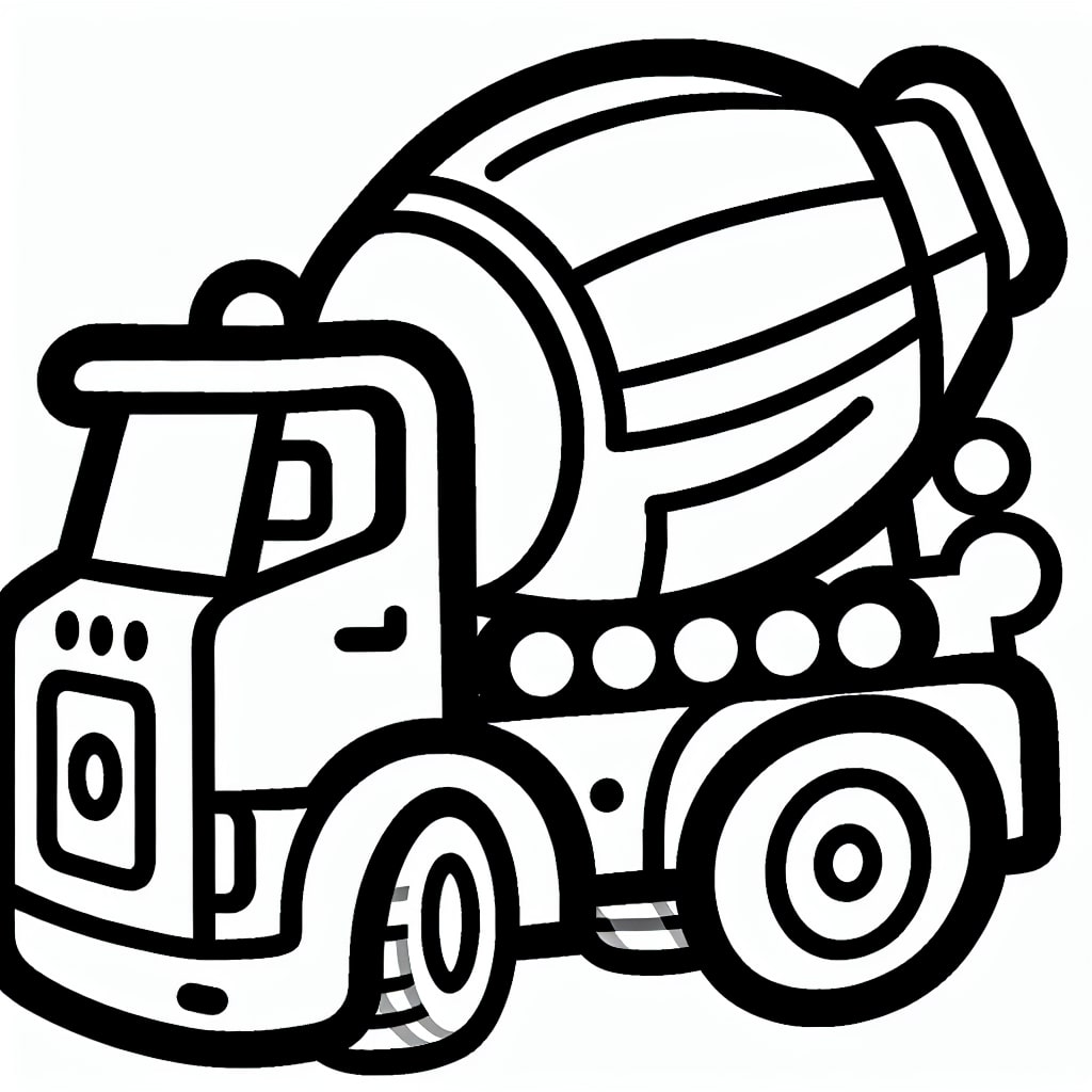 Cement-mixer-truck