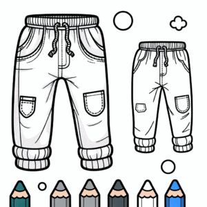coloring_page_Clothing_Pants Pants