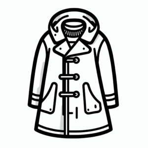 coloring_page_Clothing_Raincoat Raincoat