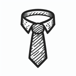 coloring_page_Clothing_Tie Tie