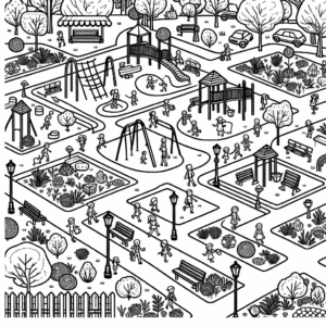 coloring_page_Community_Park Park