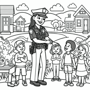 coloring_page_Community_Police Police