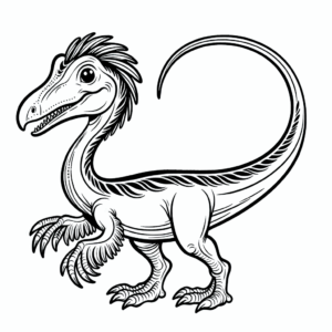 coloring_page_Dinosaurs_Troodon Troodon