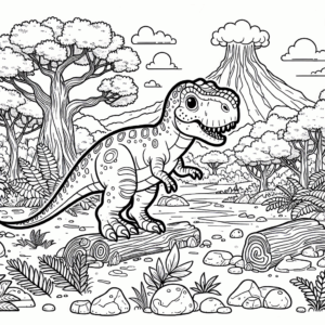coloring_page_Dinosaurs_Tyrannosaurus Tyrannosaurus