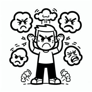 coloring_page_Emotions_Angry Angry