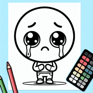 coloring_page_Emotions_Sad Sad