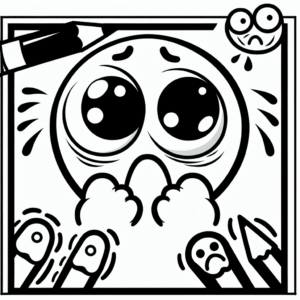 coloring_page_Emotions_Scared Scared