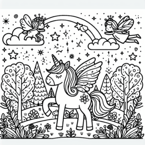 coloring_page_Fairyland_Unicorn Unicorn