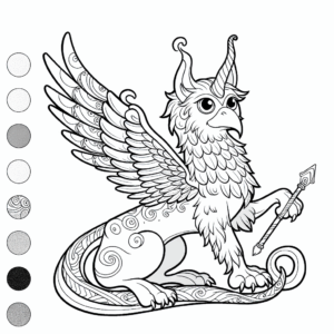 coloring_page_Fantasy_Griffin Griffin