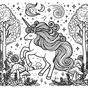 coloring_page_Fantasy_Unicorn Unicorn