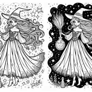 coloring_page_Fantasy_Witch Witch