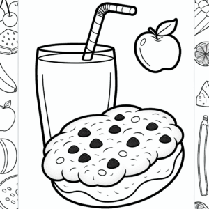 coloring_page_Food_Cookie Cookie