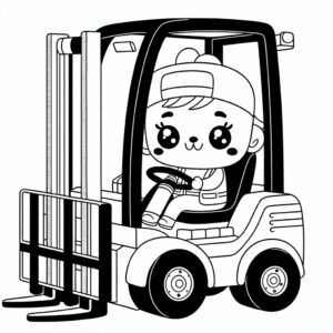 coloring_page_Forklift Forklift