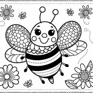 coloring_page_Insects_Bee Bee