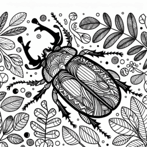 coloring_page_Insects_Beetle Beetle