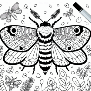 coloring_page_Insects_Moth Moth
