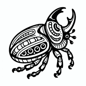 coloring_page_Insects_Scarab Scarab