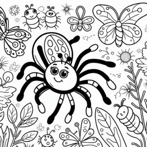 coloring_page_Insects_Spider Spider