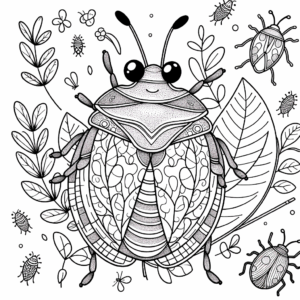 coloring_page_Insects_Stinkbug Stinkbug