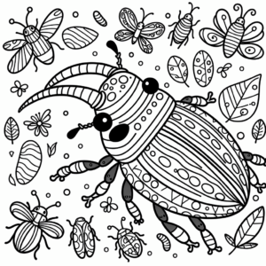 coloring_page_Insects_Weevil Weevil