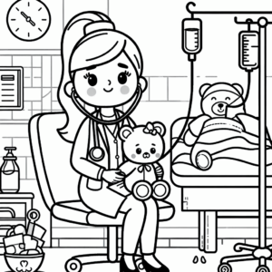 coloring_page_Jobs_Doctor Doctor