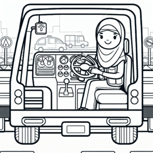 coloring_page_Jobs_Driver Driver
