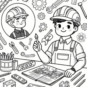 coloring_page_Jobs_Engineer Engineer