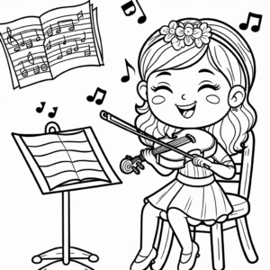 coloring_page_Jobs_Musician Musician