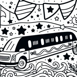 coloring_page_Limousine Limousine