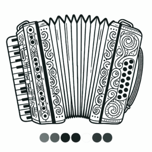coloring_page_Music_Accordion Accordion