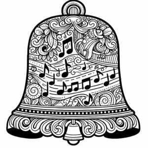 coloring_page_Music_Bell Bell