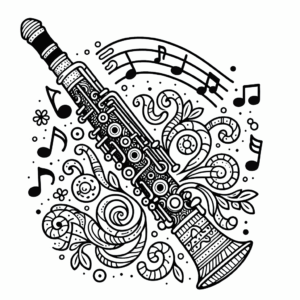 coloring_page_Music_Oboe Oboe