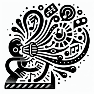 coloring_page_Music_Speaker Speaker