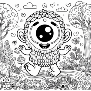 coloring_page_Mythical_Cyclops Cyclops