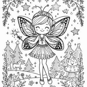 coloring_page_Mythical_Fairy Fairy