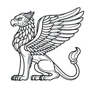 coloring_page_Mythical_Griffin Griffin