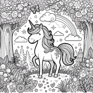 coloring_page_Mythical_Unicorn Unicorn