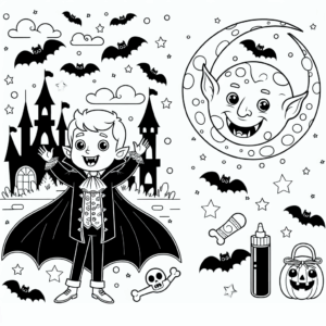 coloring_page_Mythical_Vampire Vampire