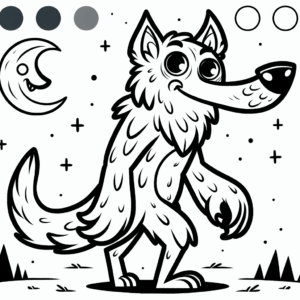 coloring_page_Mythical_Werewolf Werewolf