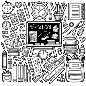 coloring_page_SchoolItems_Board Board